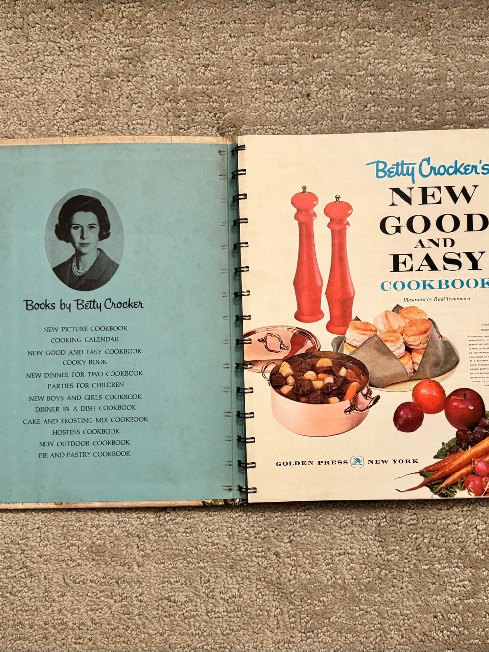 Vintage Betty Crocker's New Good and Easy Cookbook - 1962 EUC